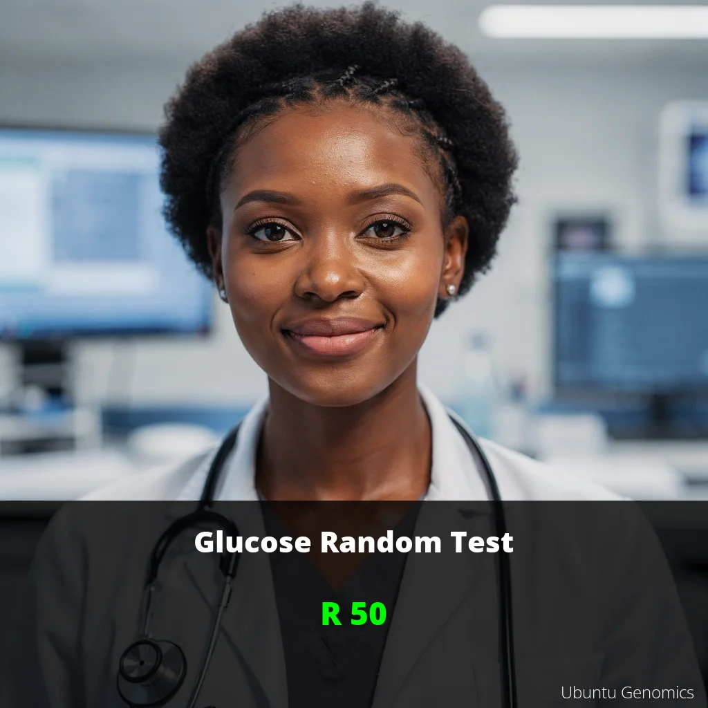 Glucose Random Test ZAR 50 | Diabetes Screening South Africa | Johannesburg