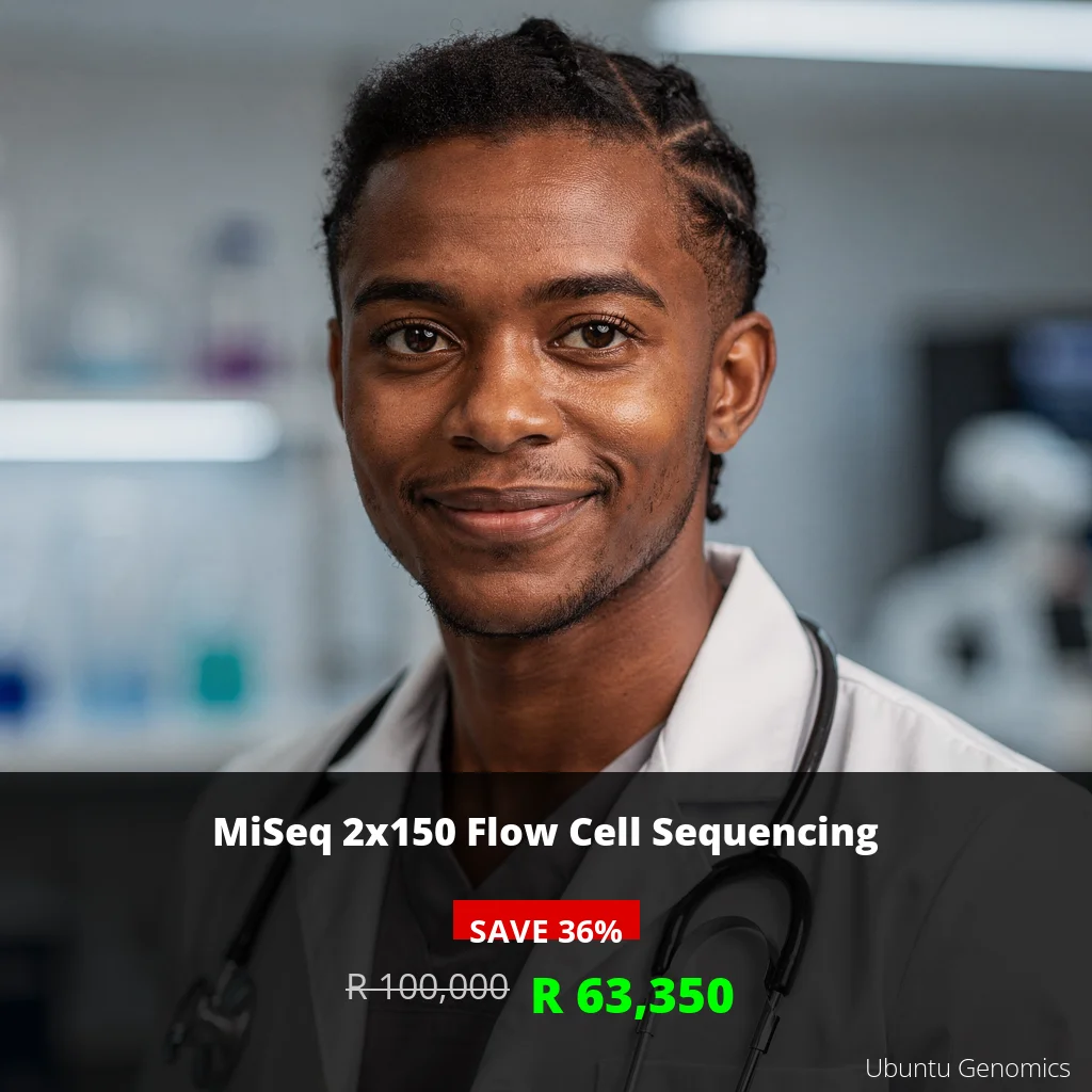 MiSeq 2x150 Flow Cell Sequencing | ZAR 63